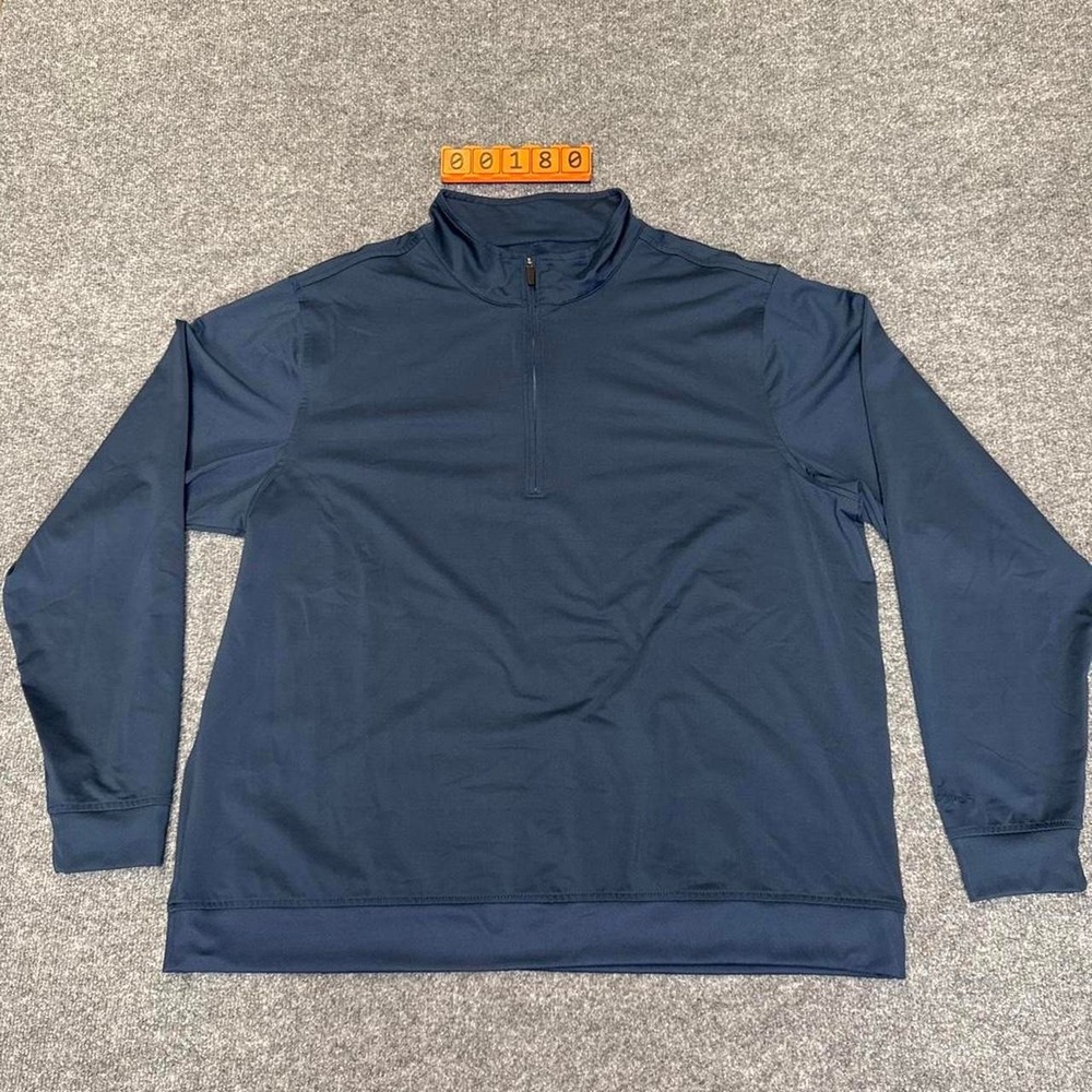 Walter Hagen Golf 1/4 Zip Pullover Mens XL Blue Performance Golf Shirt.